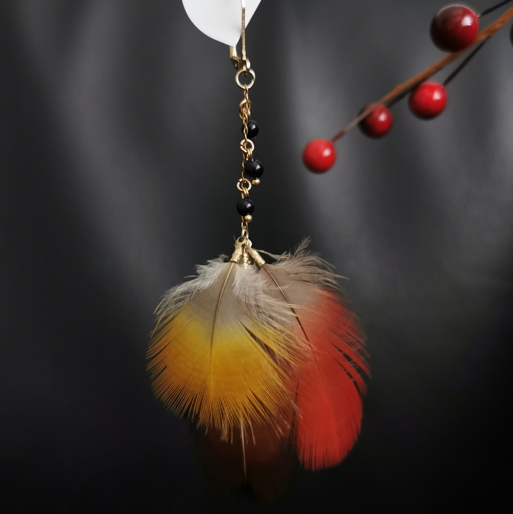 🧡Feather earring